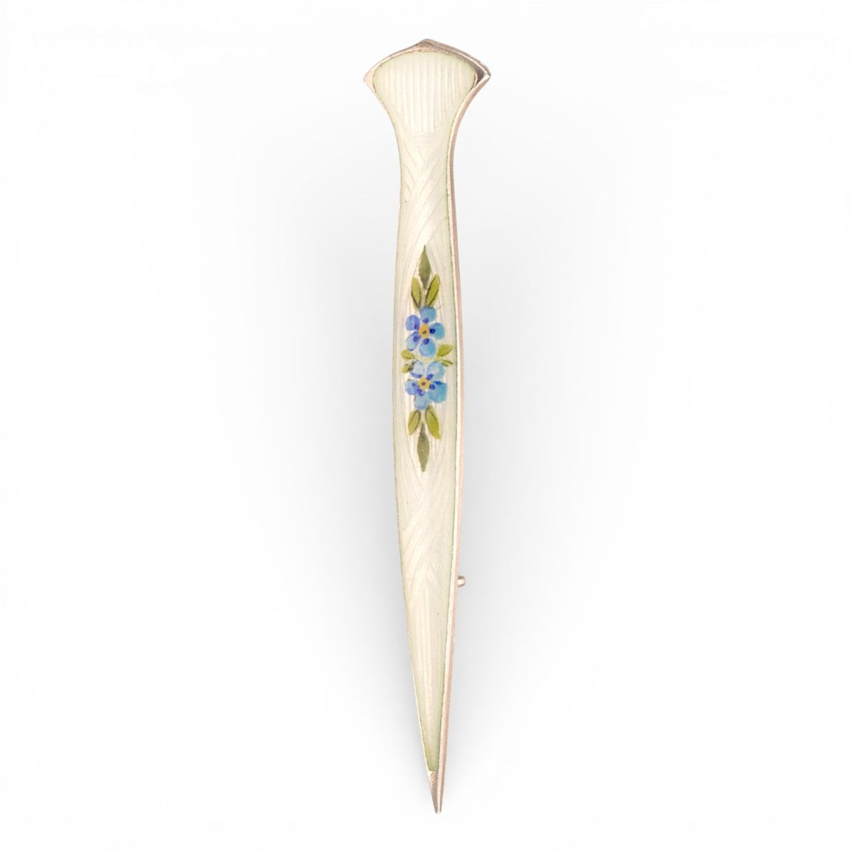 Emalje nål, sterling sølv