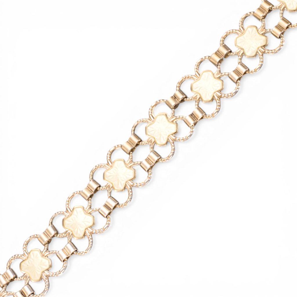 Emalje armbånd, sterling sølv