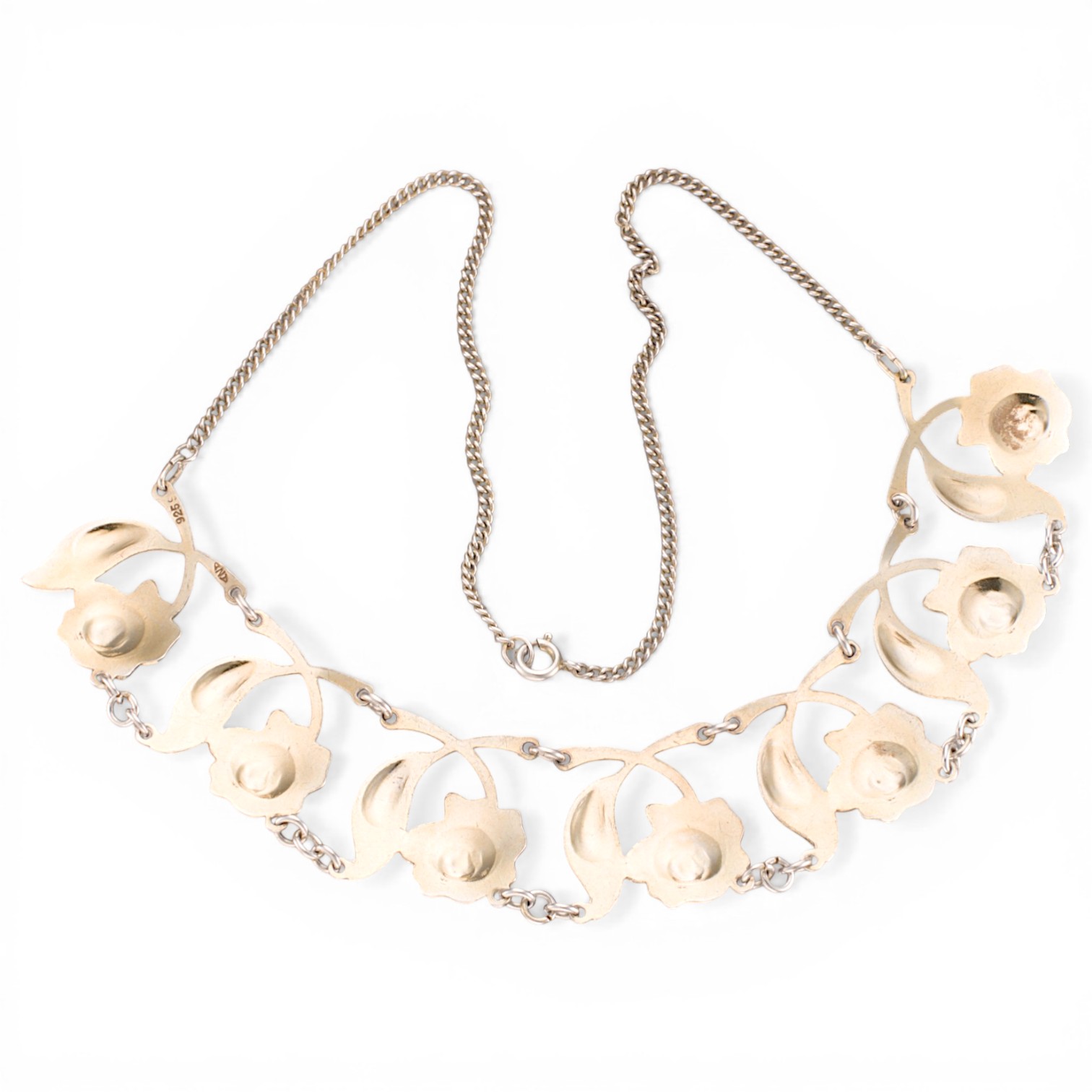 Emalje collier, sterling sølv - Bilde 2