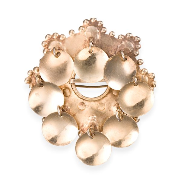 Antikk glibbsølje, forgylt sølv