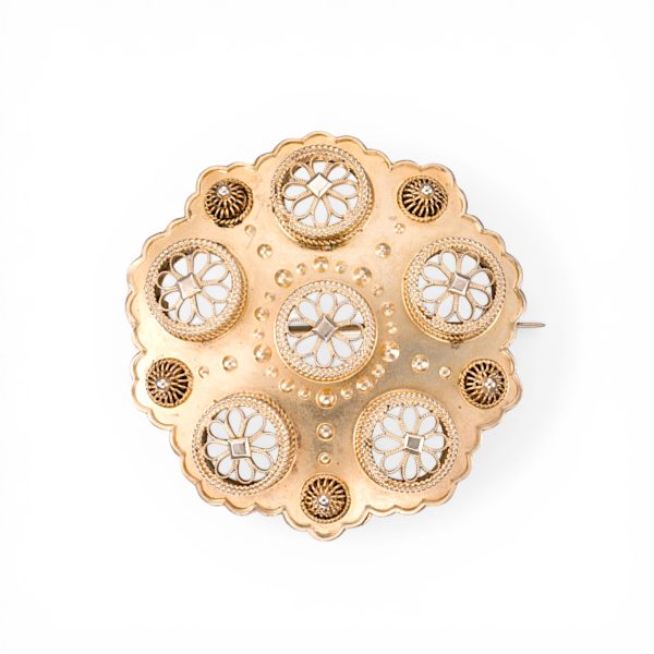 Antikk sølje, forgylt sølv