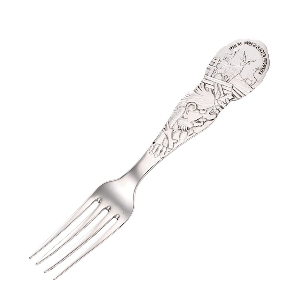 De 3 bukkene bruse barnegaffel  13,7 cm