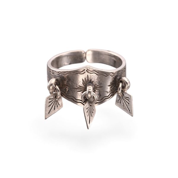 Ring, oksidert sølv