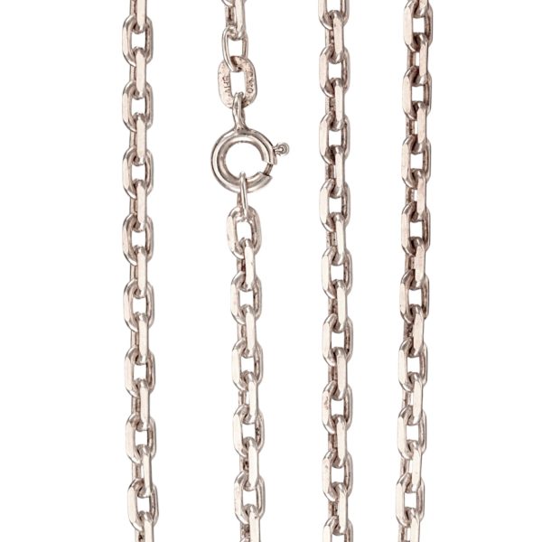 Fasettert anker halskjede 70 x 0,31 cm, sterling