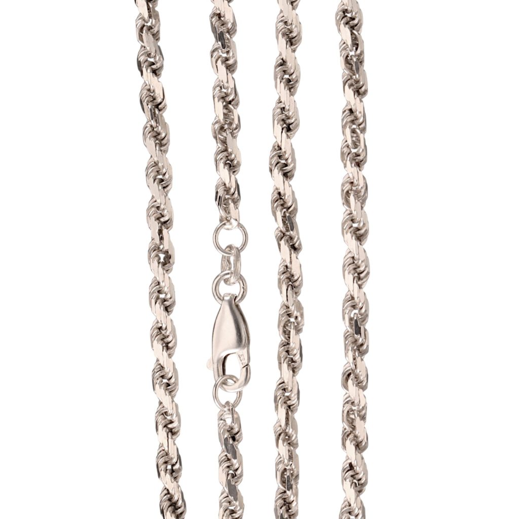 Fasettert cordel 40 x 0,31 cm, sterling