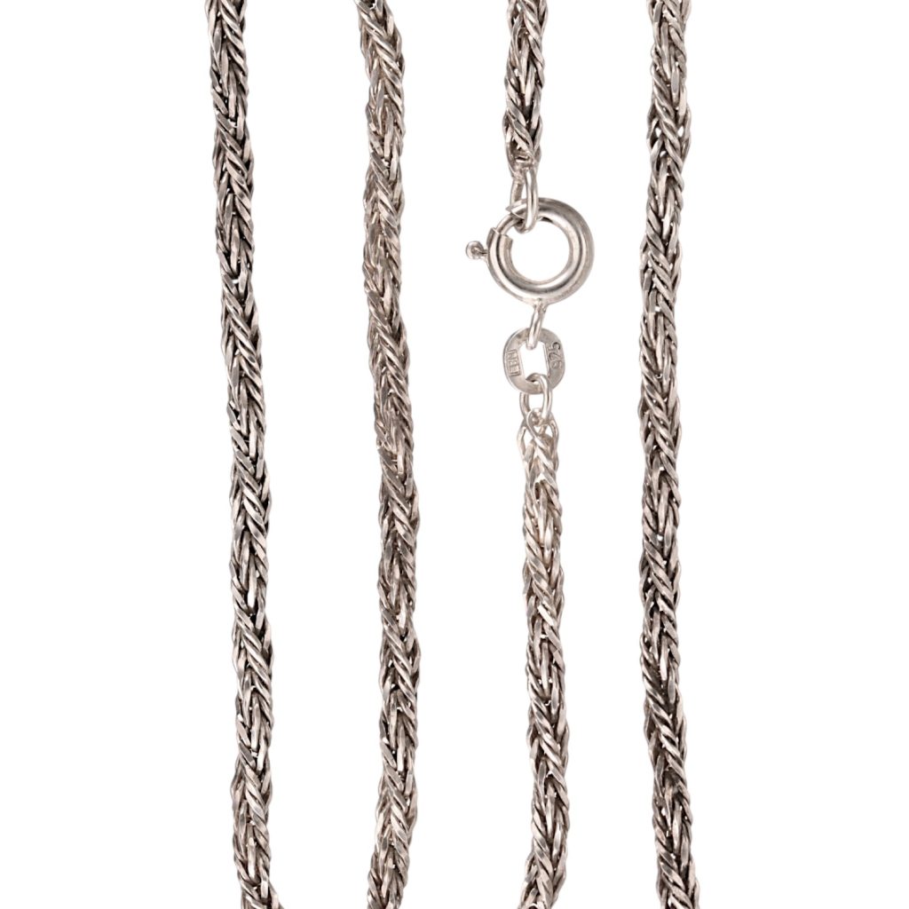 Tvunnet halskjede 42 x 0,26 cm, sterling