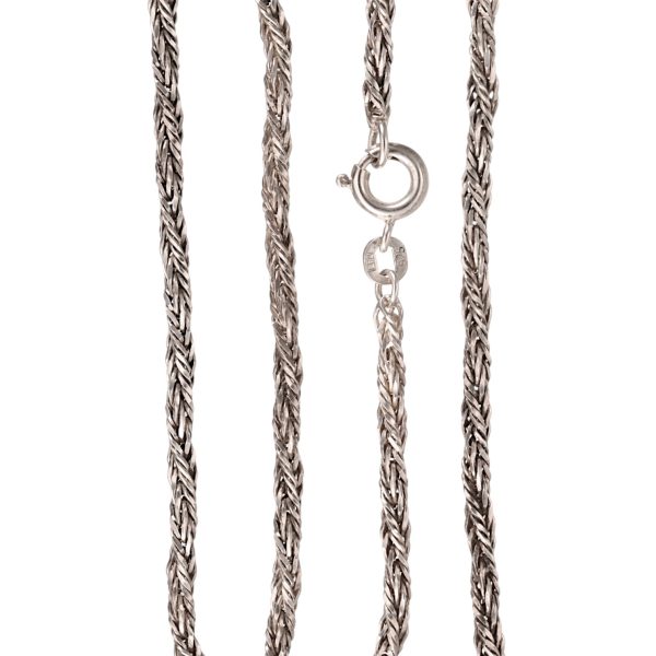 Tvunnet halskjede 42 x 0,26 cm, sterling