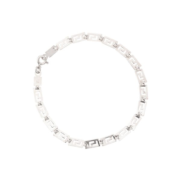 Meander armbånd 19,5 cm, sterling sølv