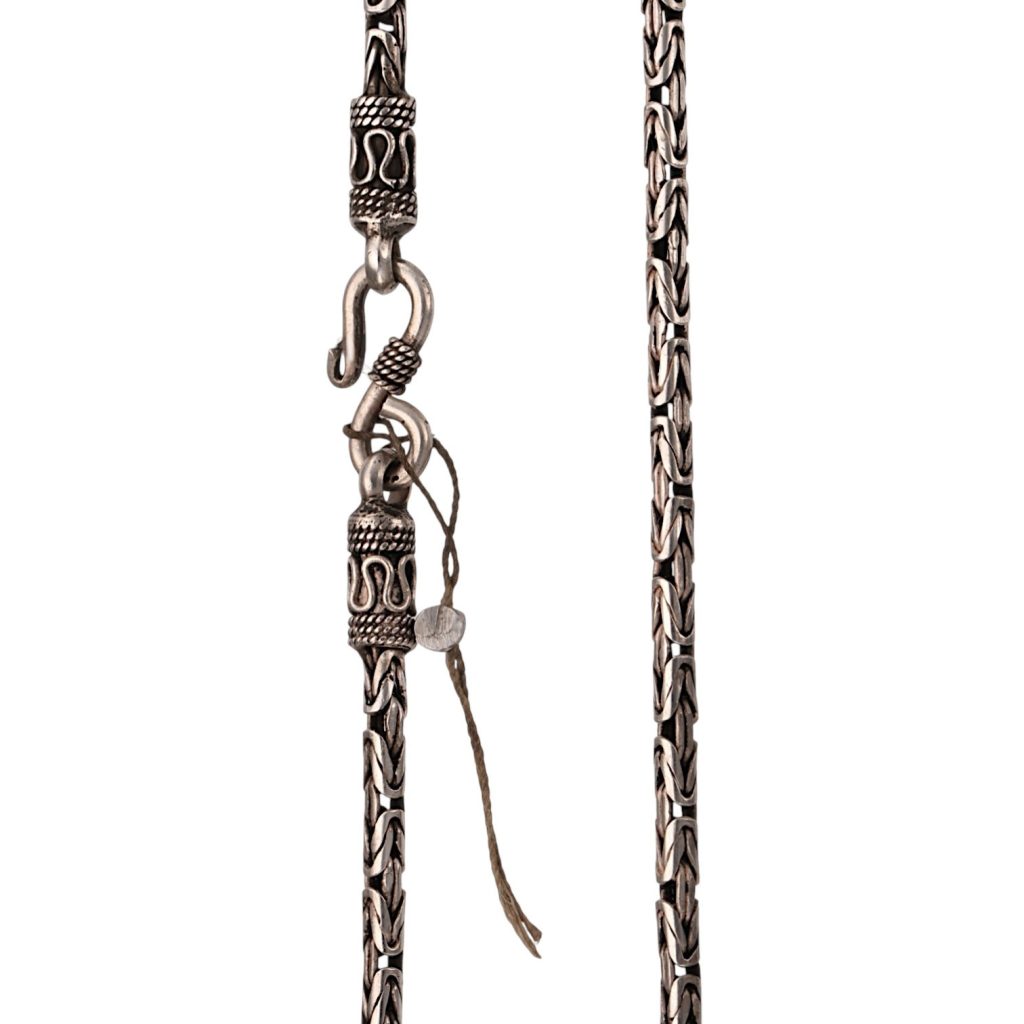 Konge halskjede 51 cm x 3,3 mm, sølv
