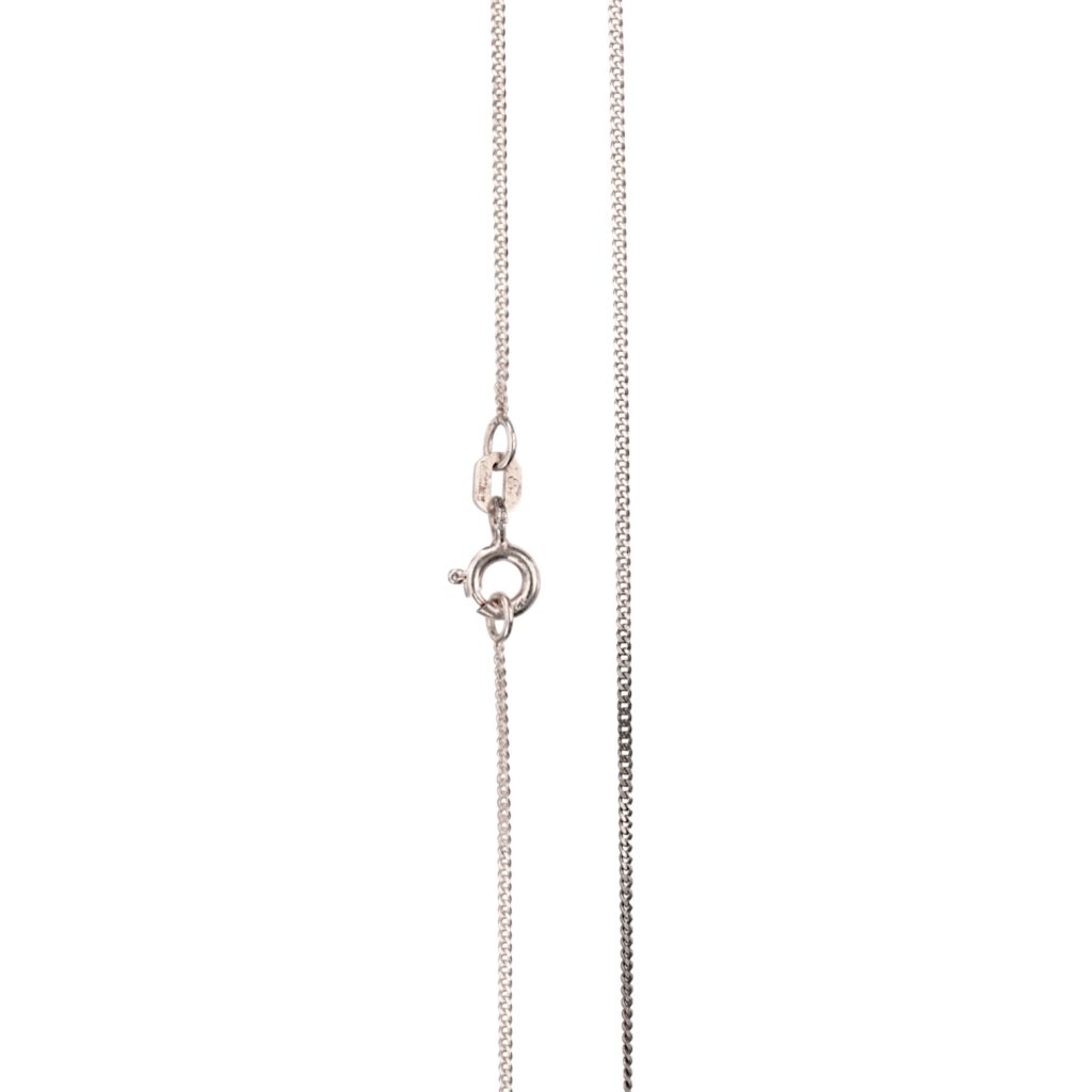 Panser halskjede 46 cm x 0,9 mm, sterling